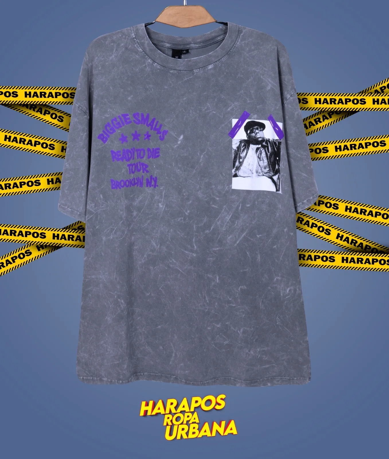 Polera Rose London oversize biggie smalls ploma taidai