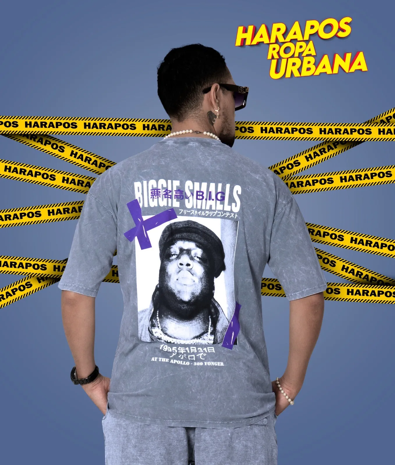 Polera Rose London oversize biggie smalls ploma taidai