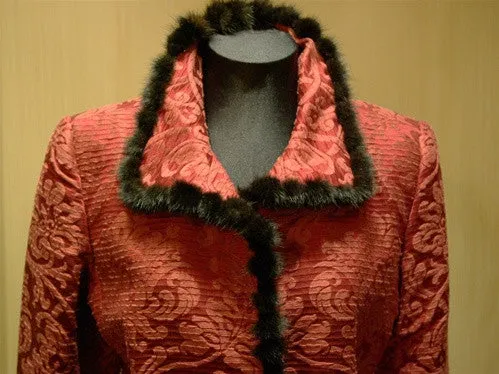 Quadrille Custom Hacking Jacket with Mink Trim