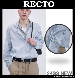 RECTO  |Street Style Cotton Shirts