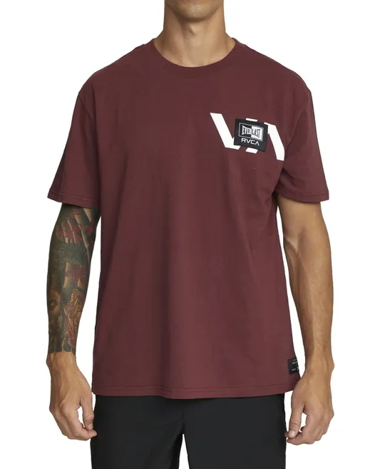 RVCA  |Plain Short Sleeves Logo T-Shirts