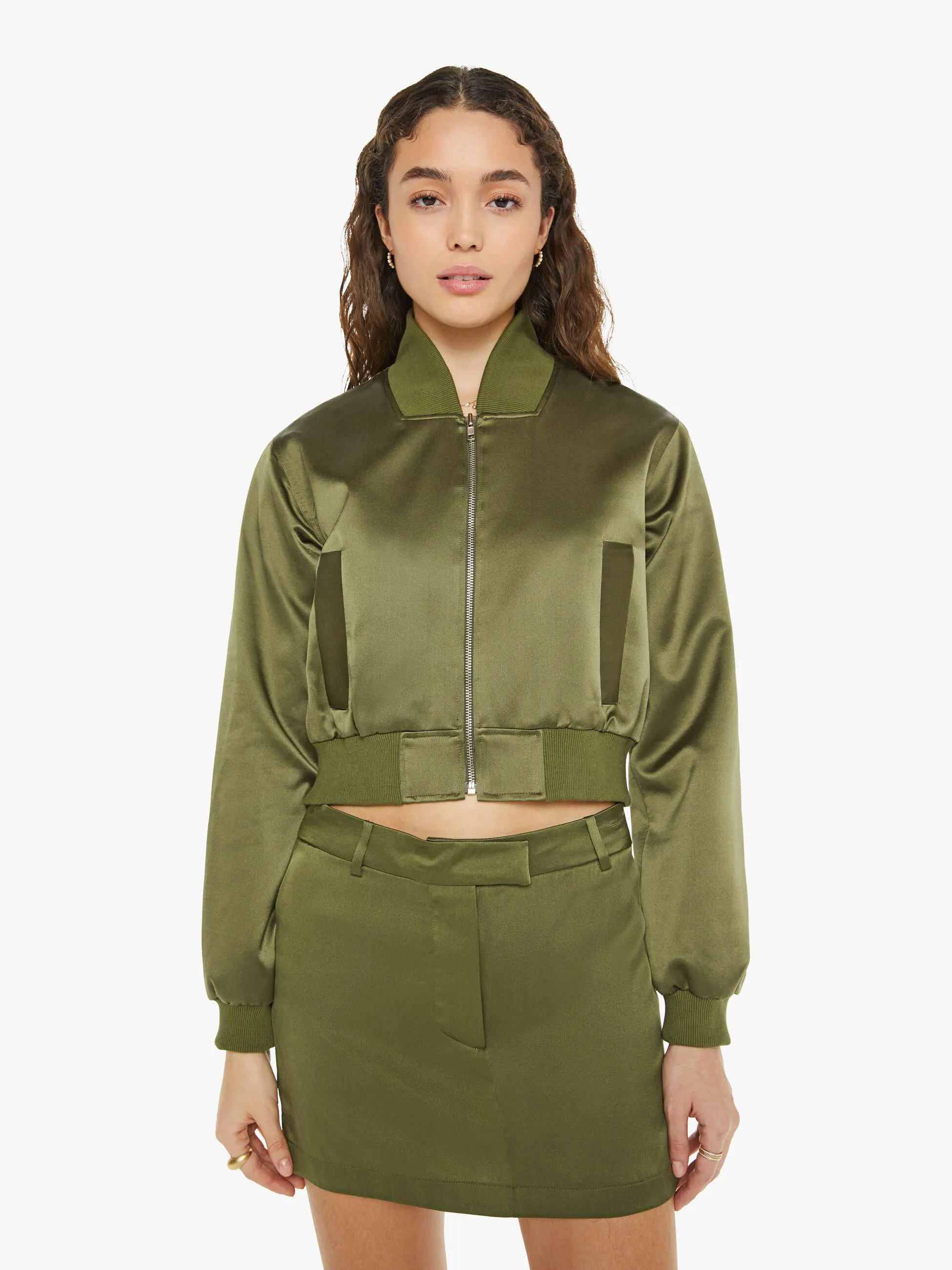 SABLYN Cala Shrunken Bomber - Olive