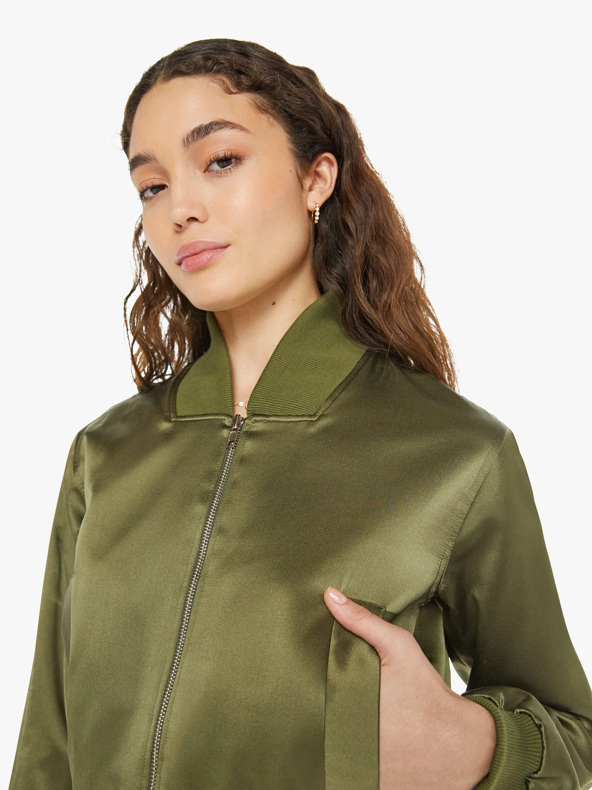 SABLYN Cala Shrunken Bomber - Olive