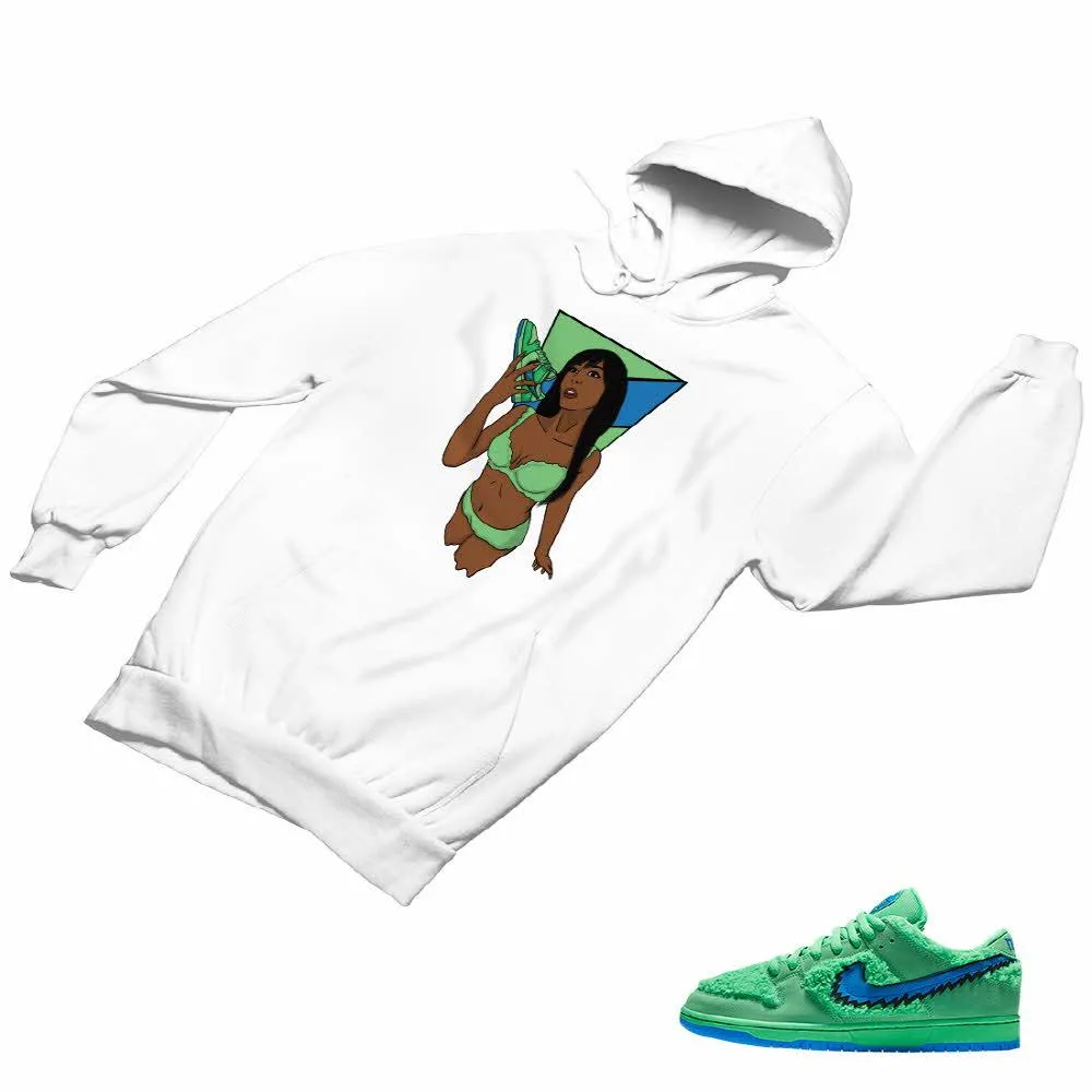 SB Dunk Low Green Bear Matching Custom Designed Hoodies ND 1-6-20