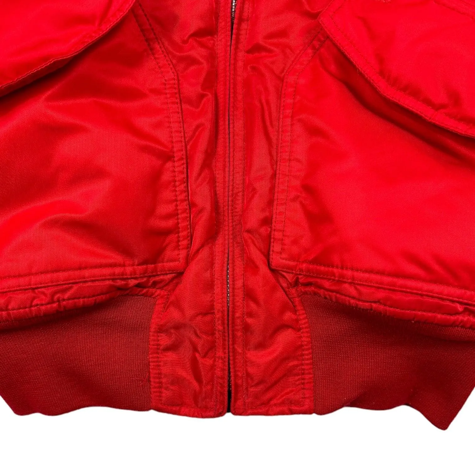 Schott NYC Red Bomber Jacket