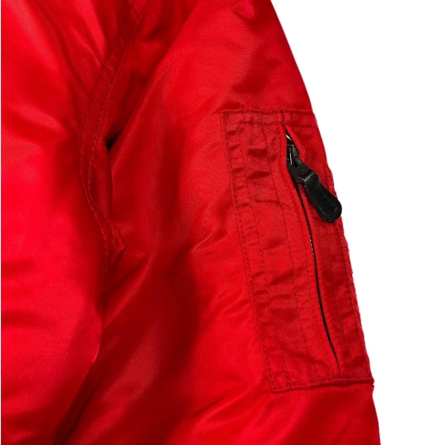 Schott NYC Red Bomber Jacket