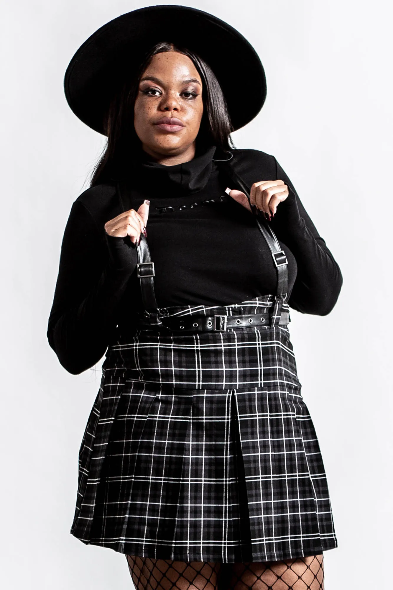 Shadows Ash Tartan Suspender Dress