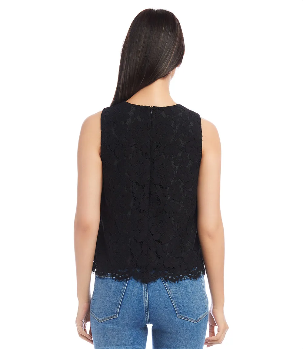 Sleeveless Lace Top