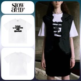 SLOW ACID  |U-Neck Logo T-Shirts