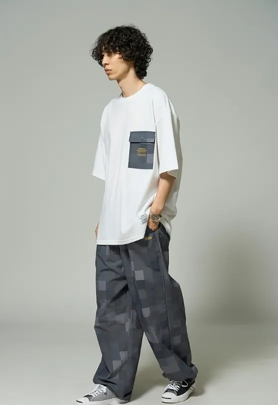 STIGMA  |Street Style U-Neck Plain Cotton Short Sleeves Logo T-Shirts