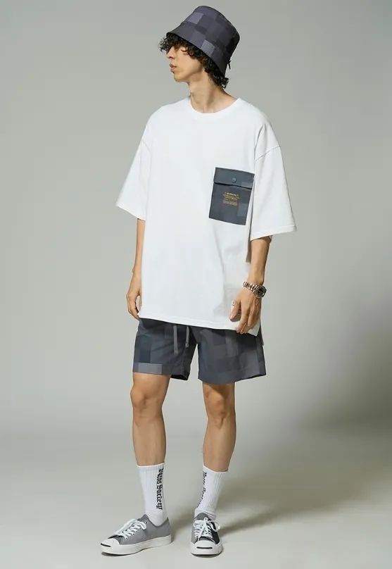 STIGMA  |Street Style U-Neck Plain Cotton Short Sleeves Logo T-Shirts