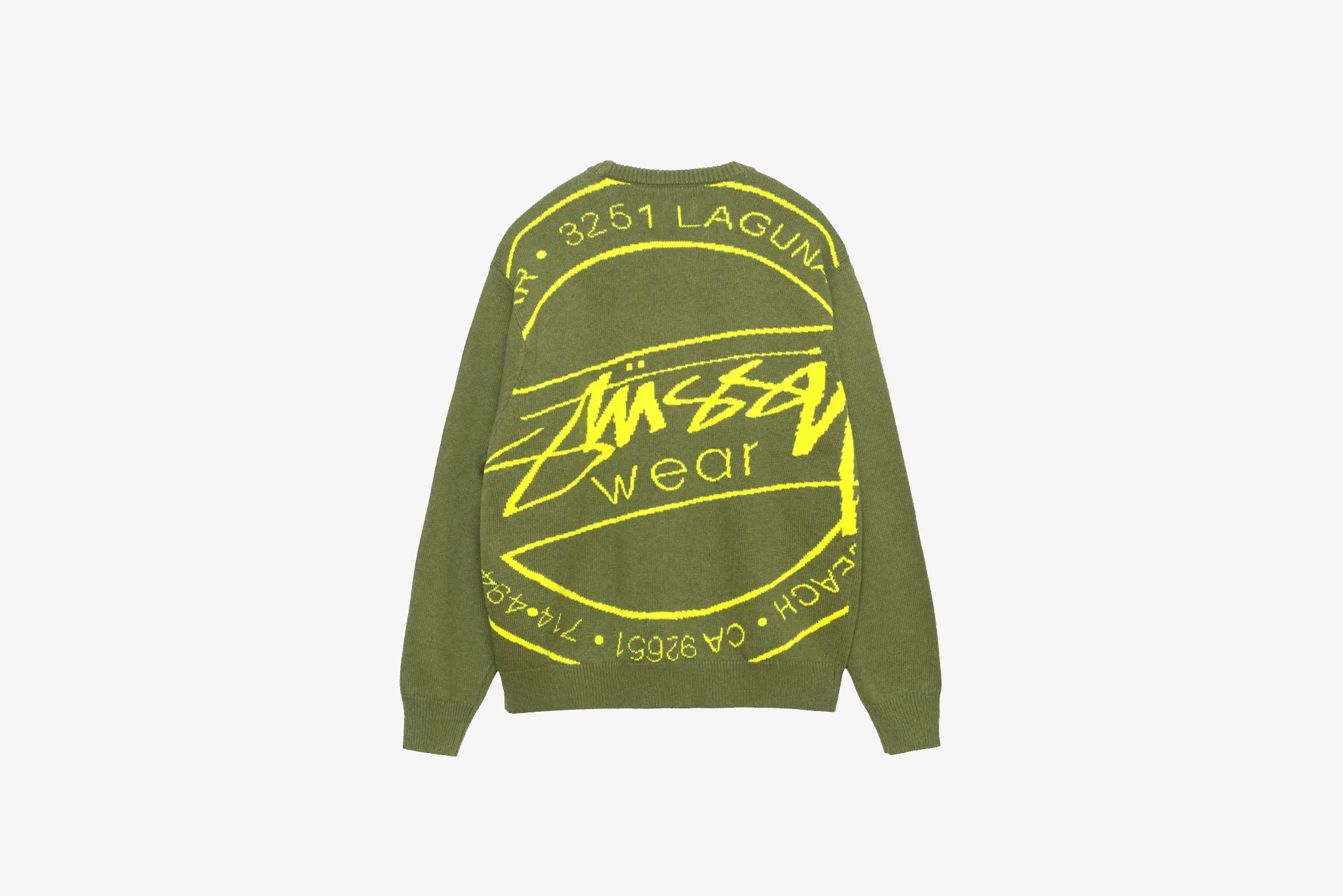 Stussy Laguna Icon Sweater  M - Green