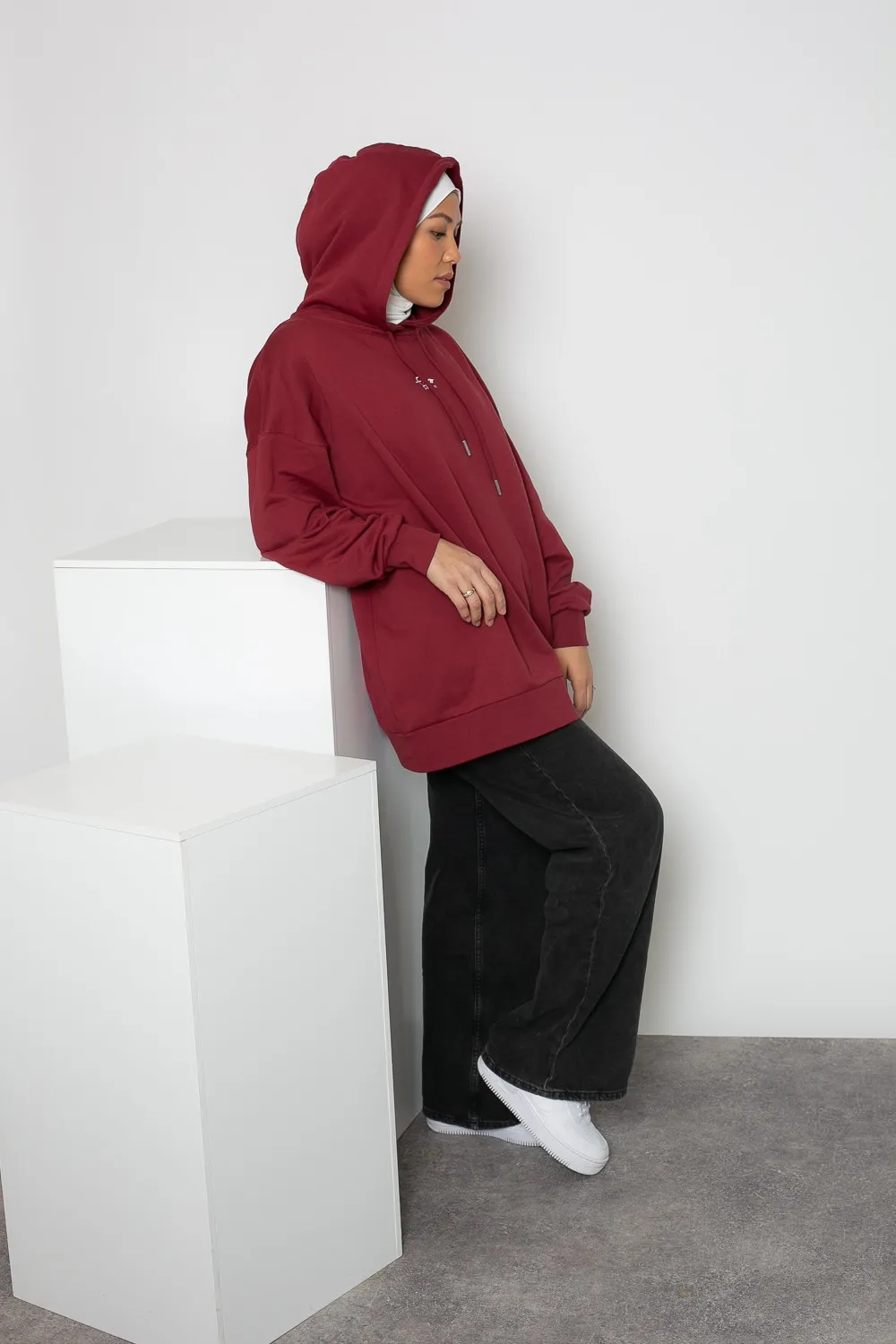 Sudaderas burdeos oversize