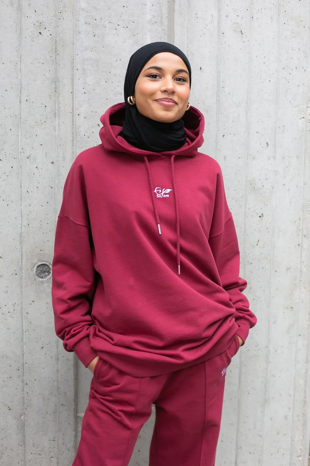 Sudaderas burdeos oversize