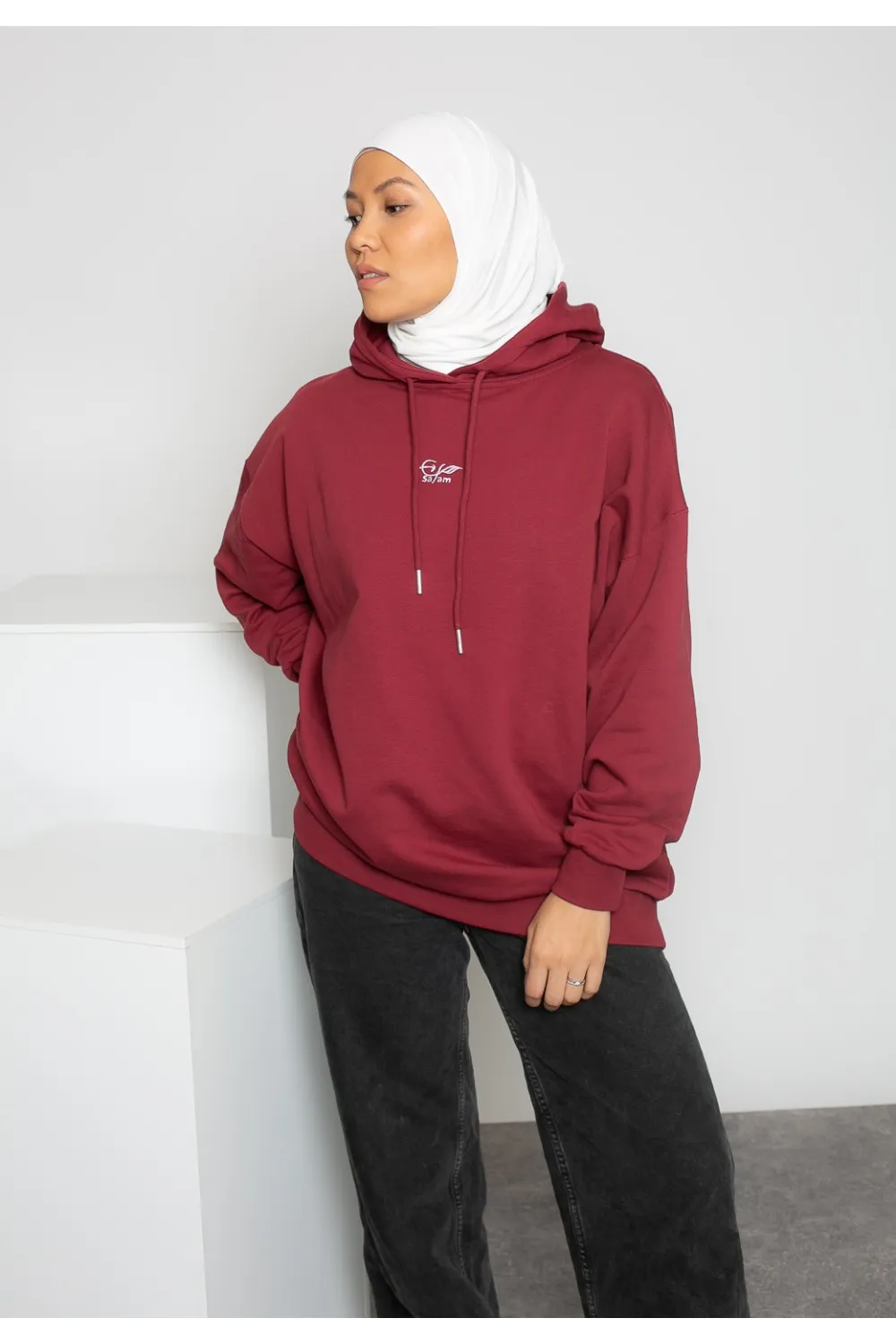 Sudaderas burdeos oversize