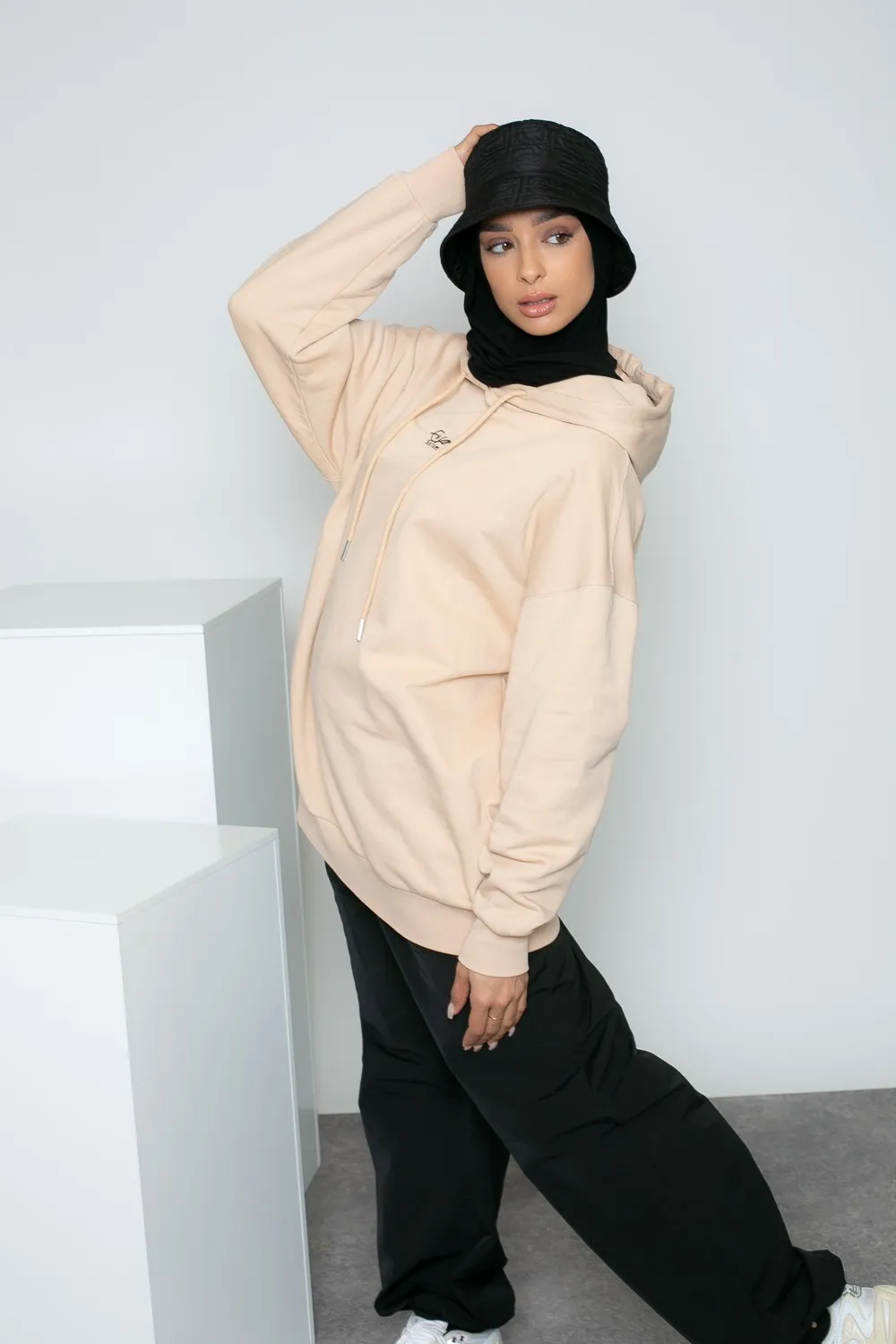 Sudaderas oversize beige