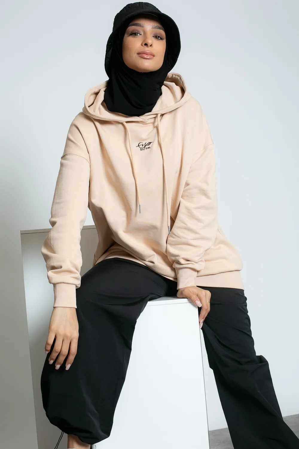 Sudaderas oversize beige