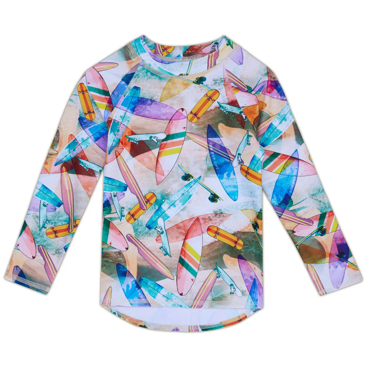 Surf & Skates Long-Sleeve Rashguard Top UPF 50+