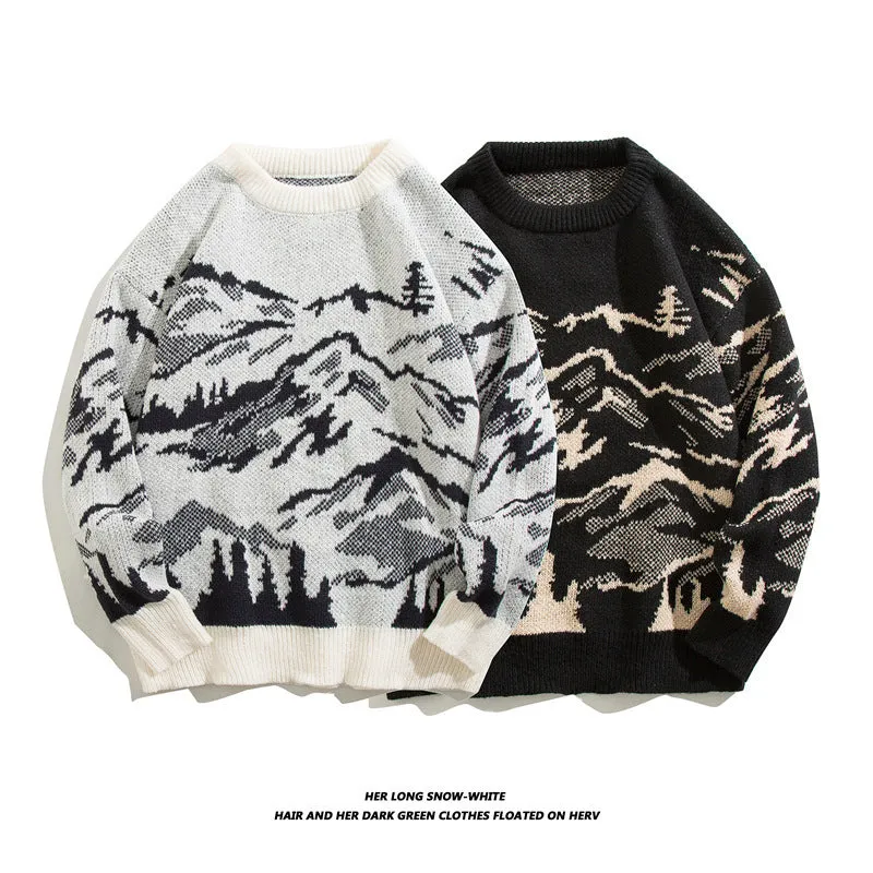 Sweater Men's Japanese-style Retro Sweater