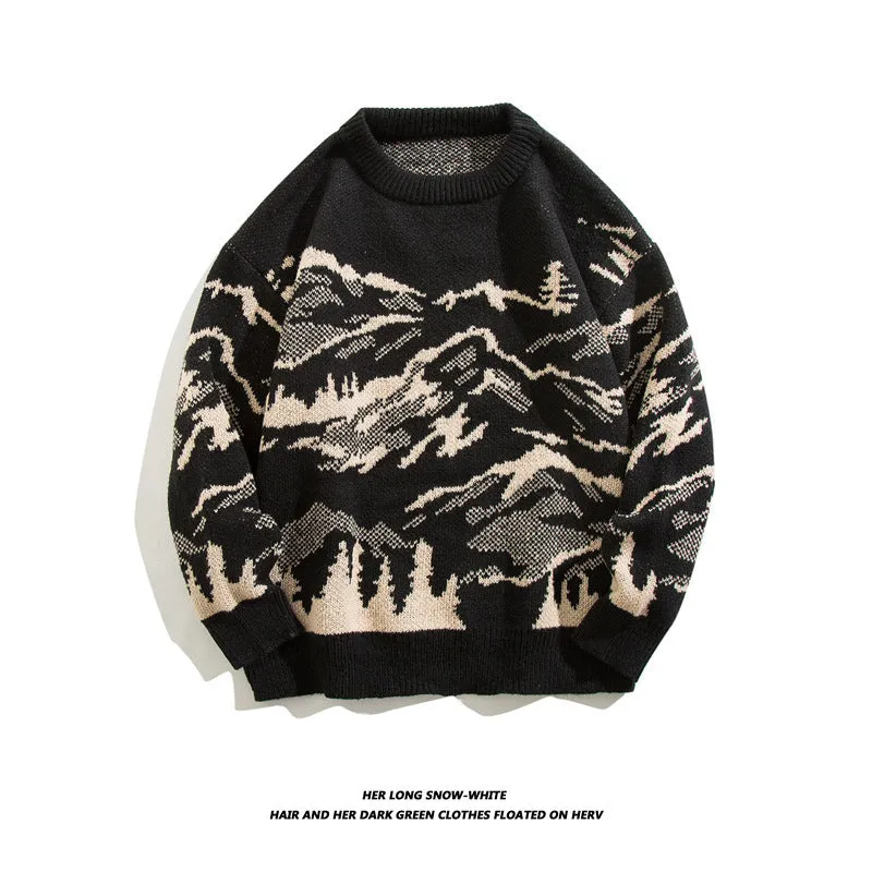 Sweater Men's Japanese-style Retro Sweater