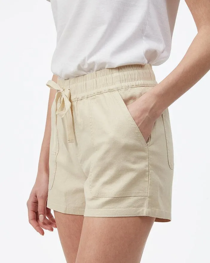 Tentree Hemp Stretch Instow Shorts in Oatmeal