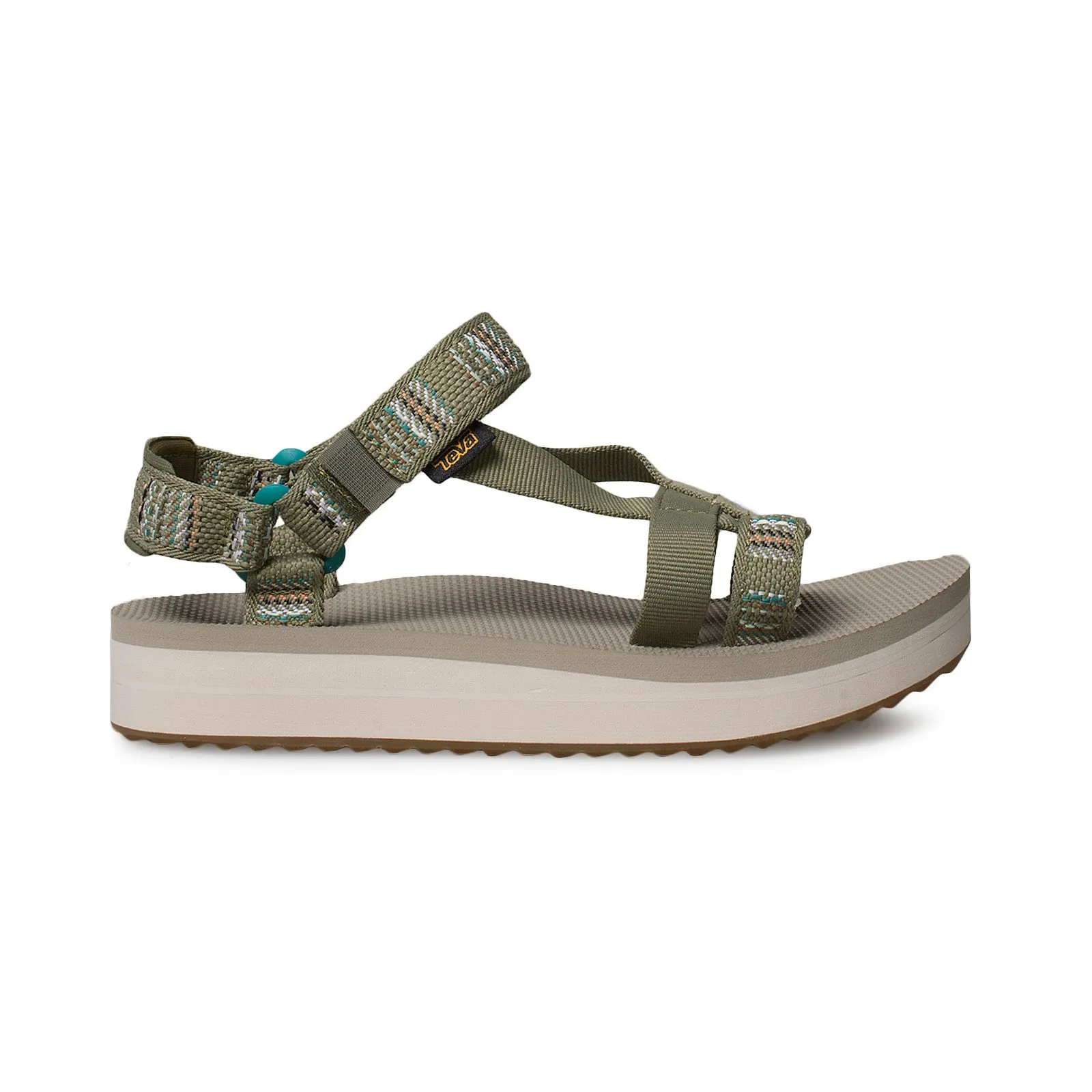 Teva Midform Arivaca Aviles Burnt Olive Sandals - Women's