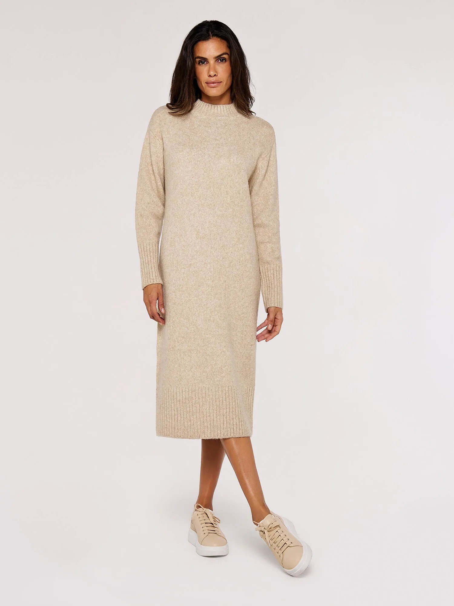 The Allegra Knit Sweater Dress - PLUS