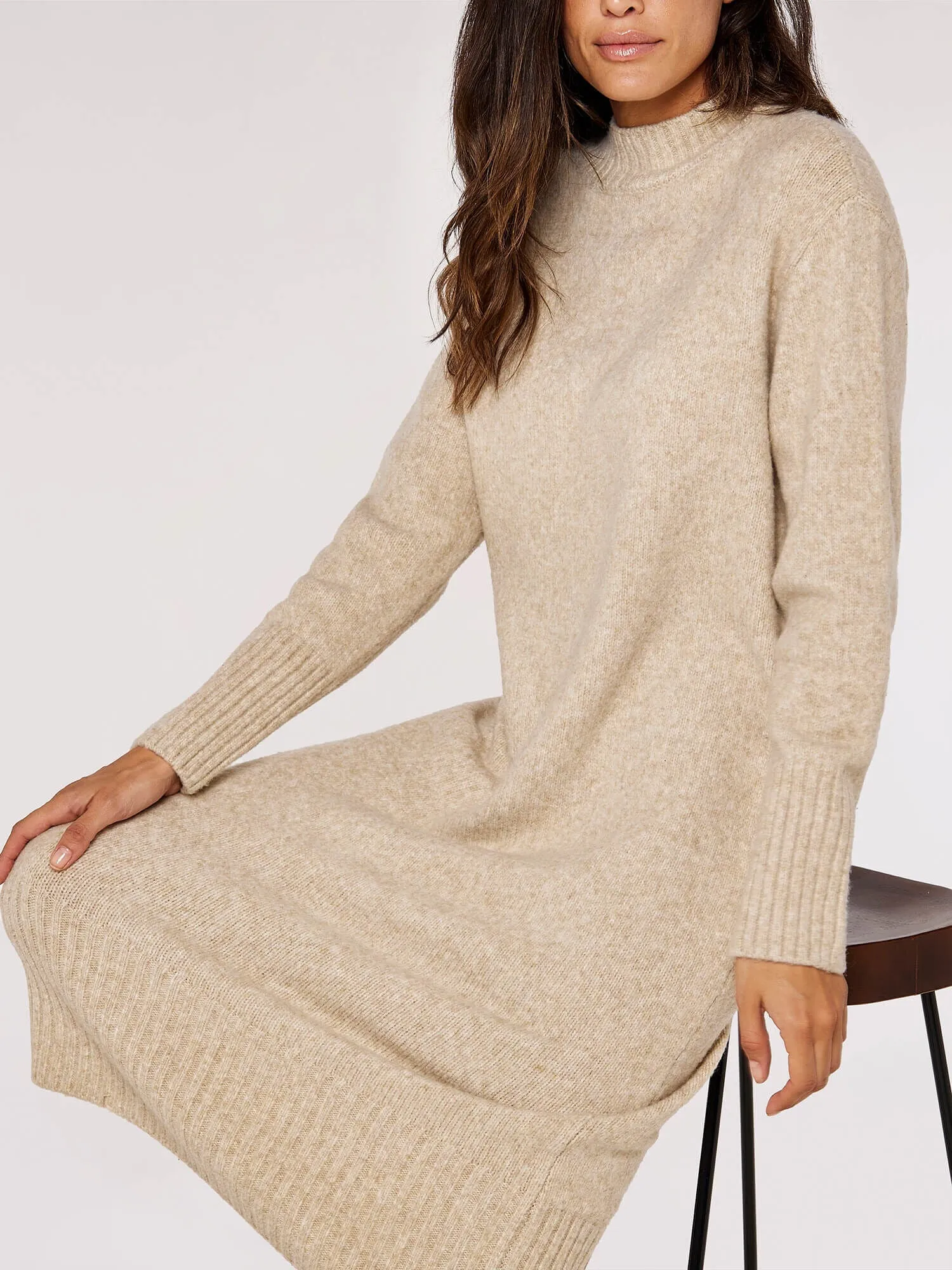 The Allegra Knit Sweater Dress - PLUS