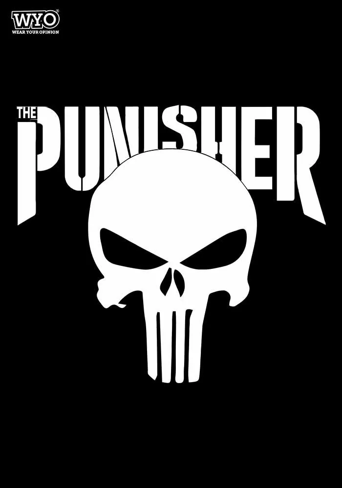 The Punisher Logo Glow In Dark Women Tshirt