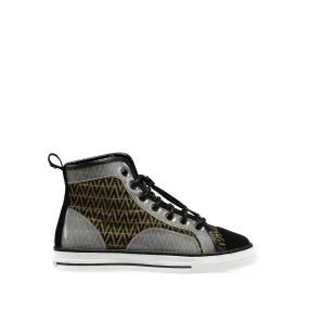 VALENTINO High Top Sneaker in multicolor monogram fabric