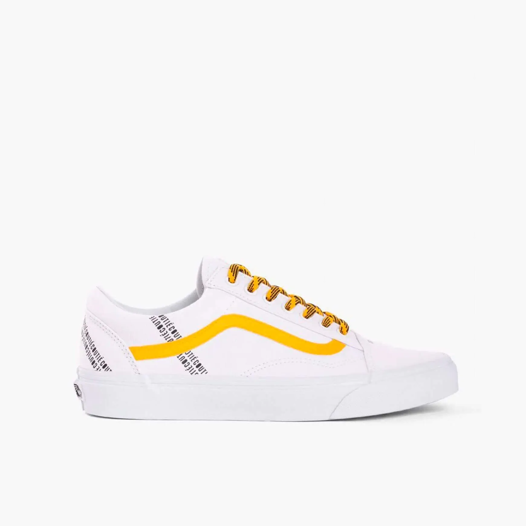 Vans Old Skool Logo Stripe Custom White