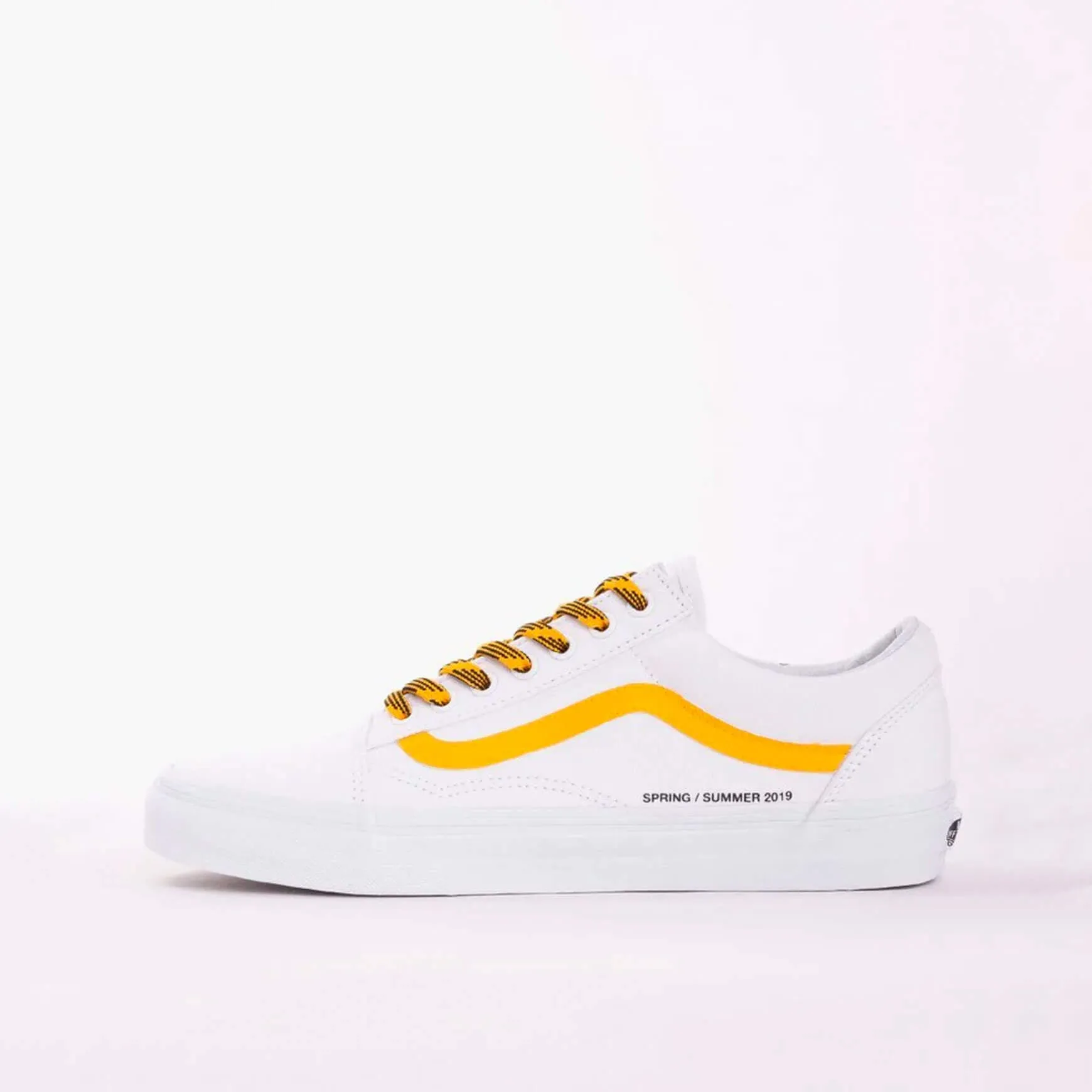 Vans Old Skool Logo Stripe Custom White