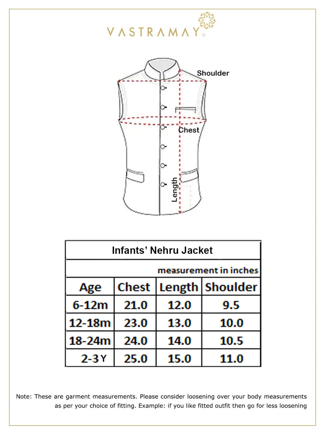 VASTRAMAY SISHU Boy's Cream Woven Design Nehru Jacket