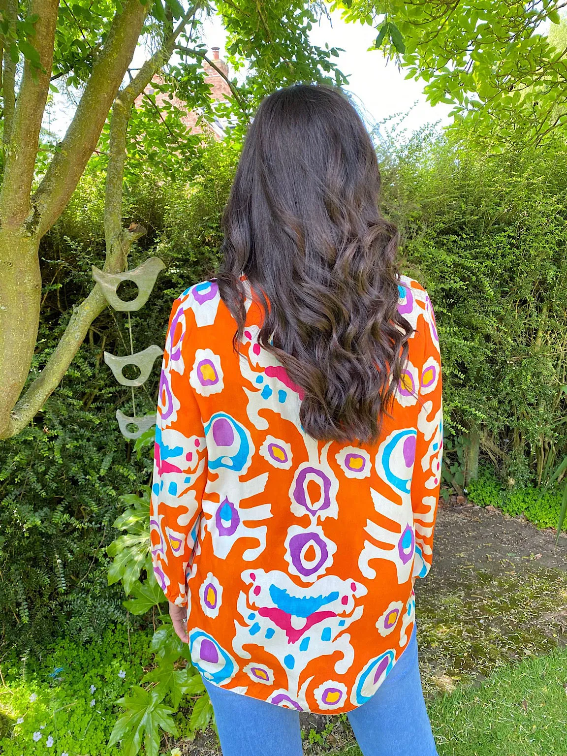 Vibrant Multi Pattern Top Vanessa