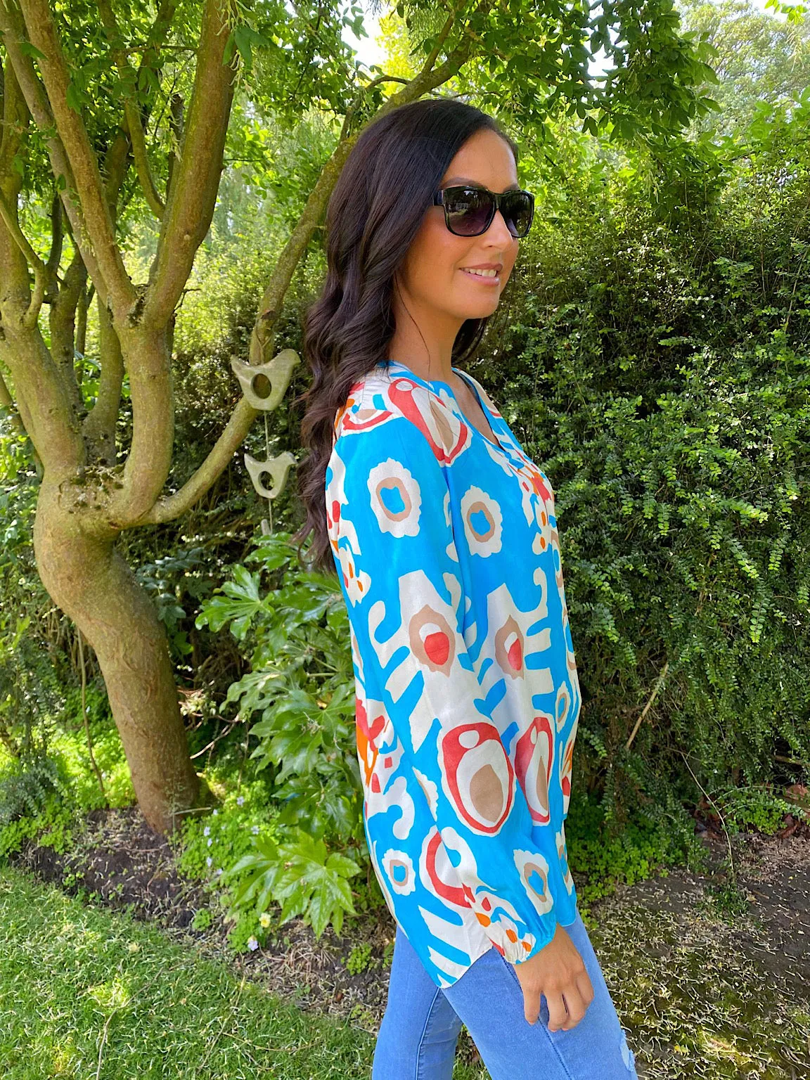 Vibrant Multi Pattern Top Vanessa