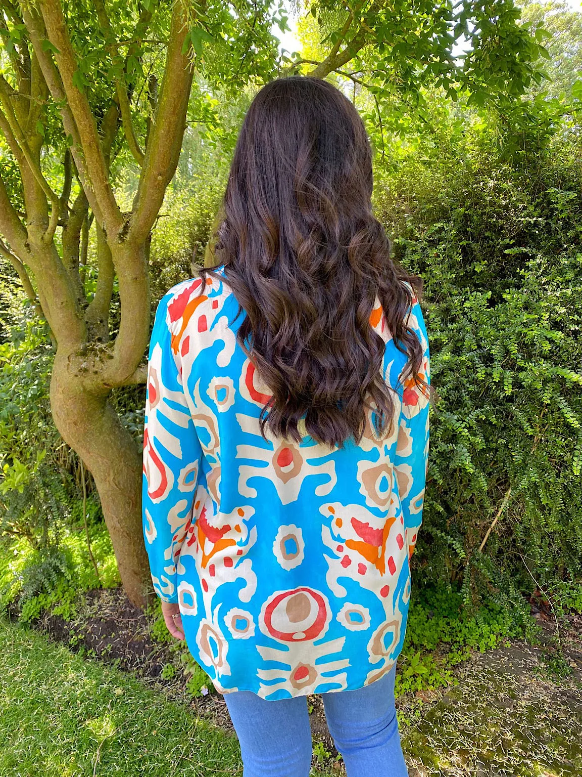 Vibrant Multi Pattern Top Vanessa