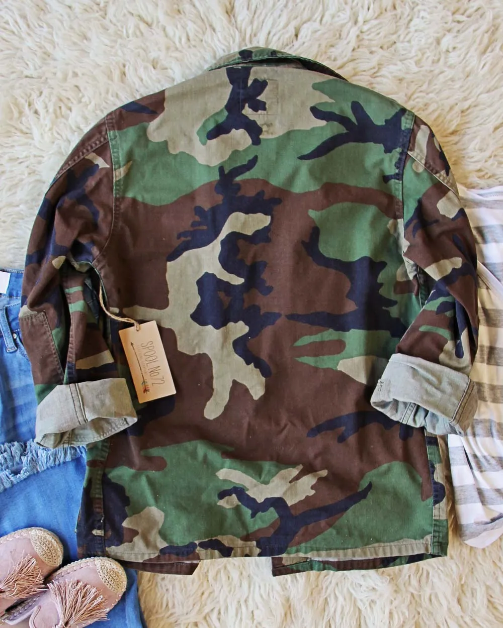 Vintage Camo & Floral Jacket