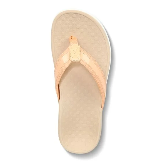 Vionic Womens Tide II Flip Flop Sandal- Apricot