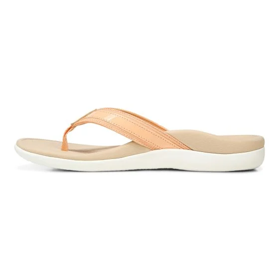 Vionic Womens Tide II Flip Flop Sandal- Apricot