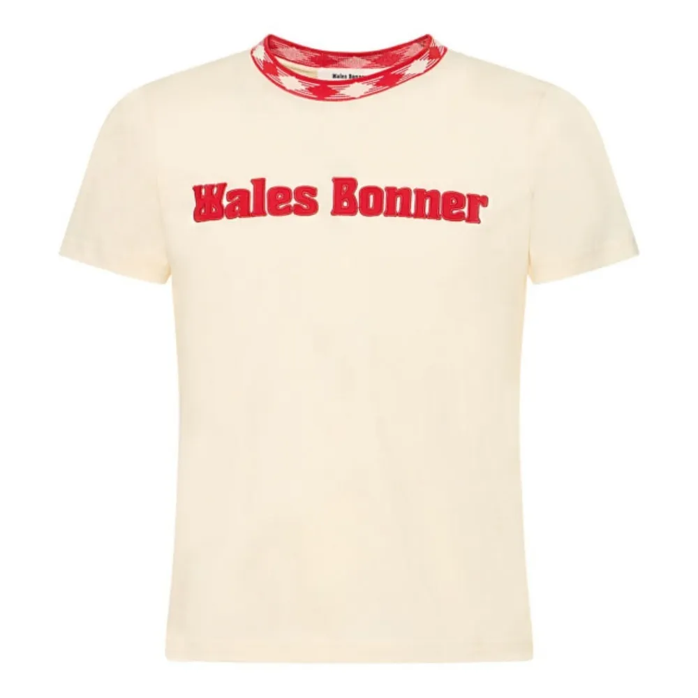 WALES BONNER  |Street Style Plain Logo T-Shirts