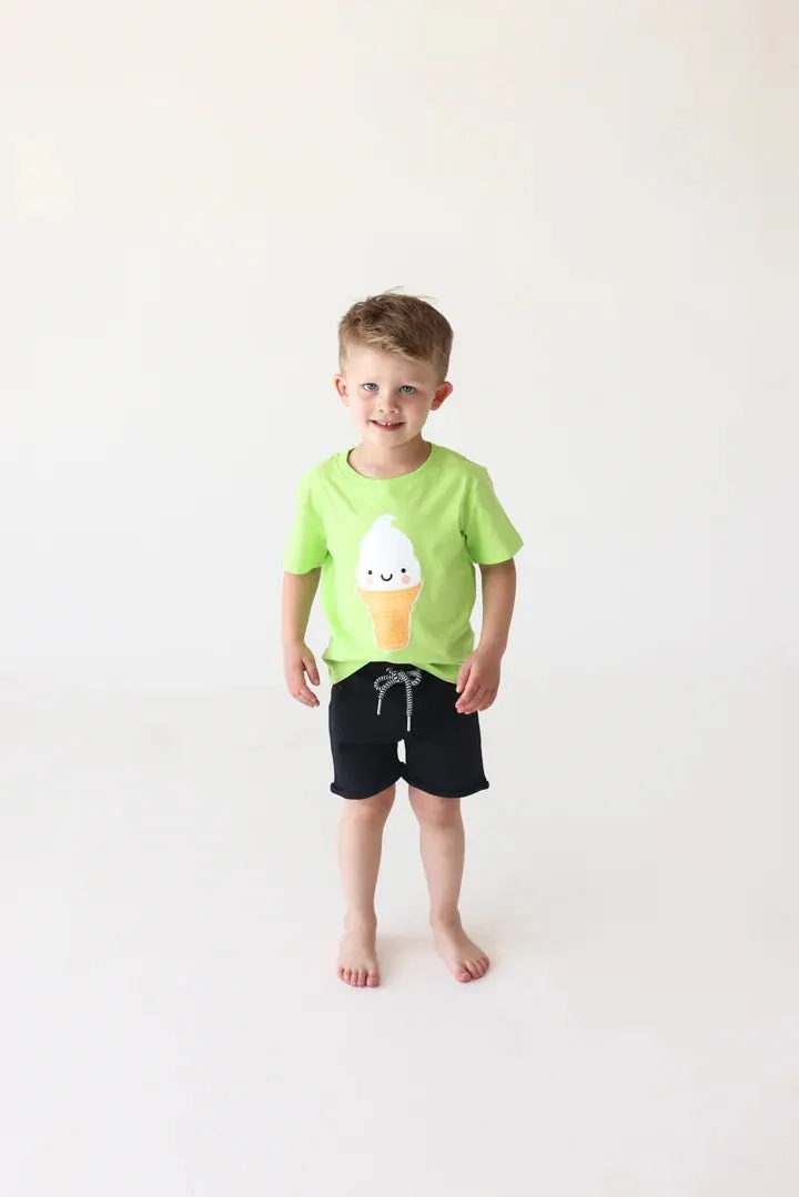 Whistle & Flute Bamboo Drawstring Shorts - Black