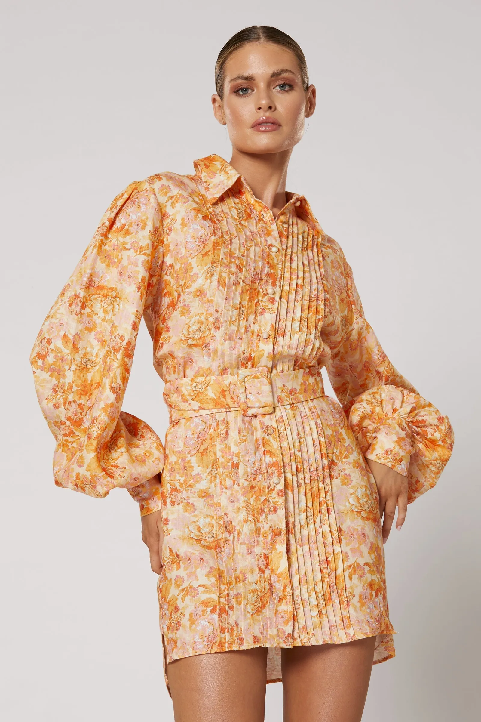 Winona Darana Shirt Dress - Orange Print