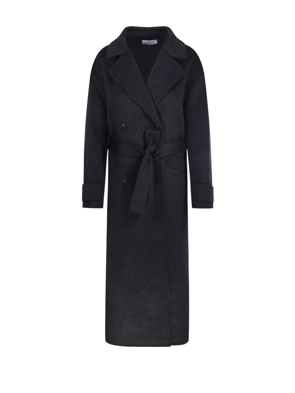 WOMAN DYNAMIS DARK GREY WOOL SAVILE OVERSIZED COAT