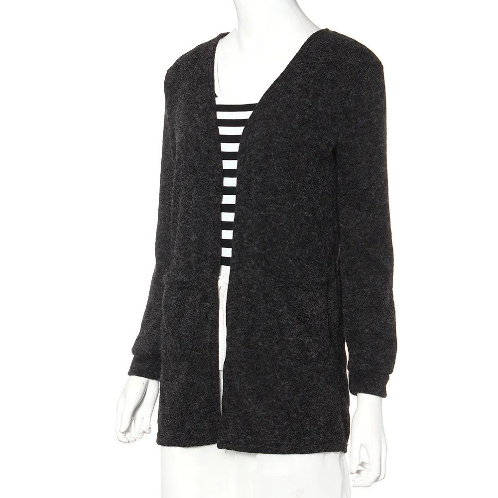 Women Sweater Long Sleeve Knitted Cardigan Loose Sweater Outwear Jacket Women Coat Sweater