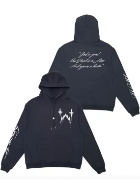 WRATHBOY GHOST LOGO HOODIE WB03-031 BLACK