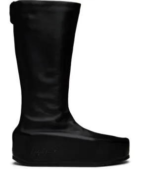 Y-3 Black Kyasu Overboot Tall Boots