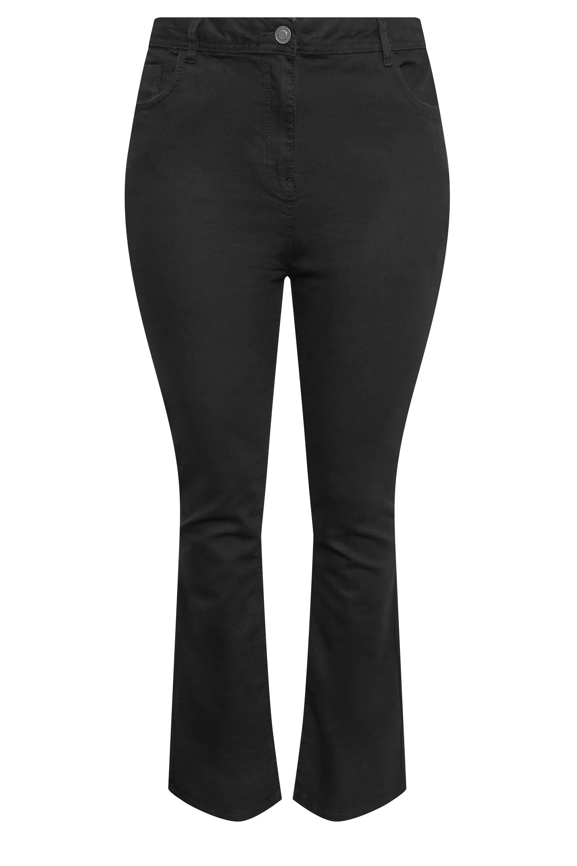 YOURS Curve Black Bootcut Stretch ISLA Jeans