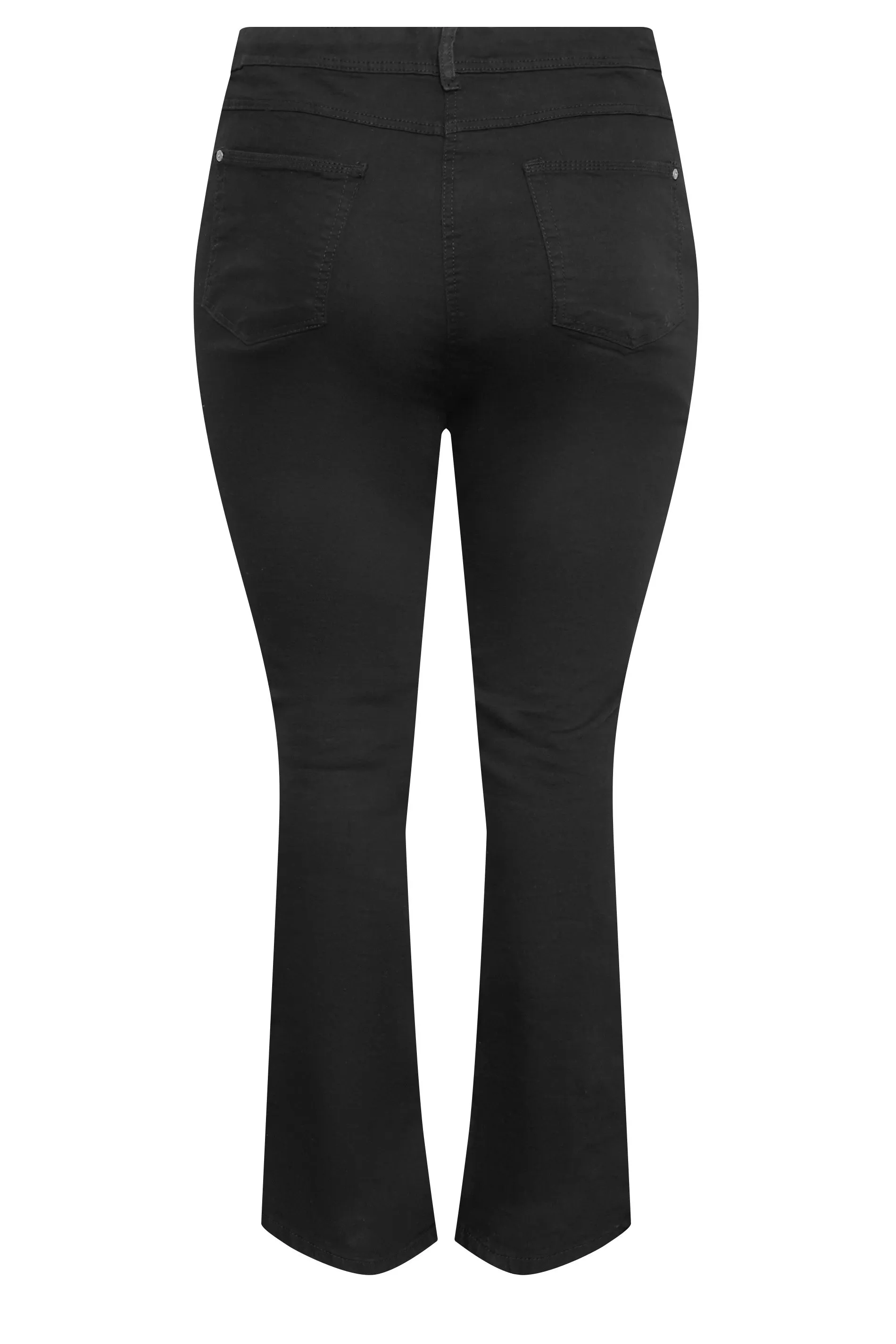 YOURS Curve Black Bootcut Stretch ISLA Jeans