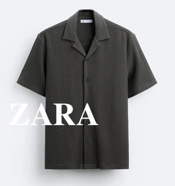 ZARA  |Plain Short Sleeves Shirts